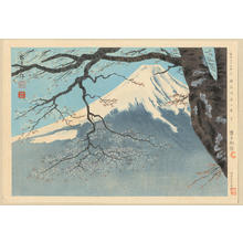 Tokuriki Tomikichiro: No. 33- Fuji From Harajiku Pine Forest - Ohmi Gallery