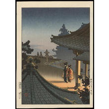 Tsuchiya Koitsu: Evening at Miidera Temple - 夜の三井寺 - Ohmi Gallery