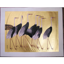 Uno Joji: A Group of Cranes - 群鶴 - Ohmi Gallery