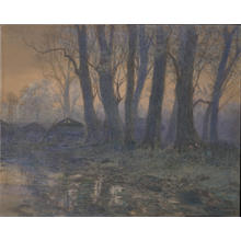 Yoshida Hiroshi, 吉田博 (Yoshida, Hiroshi)による浮世絵「Farmlet at Dawn (1)」