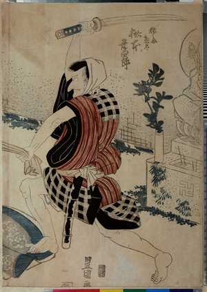 Utagawa Toyokuni I: 「猿しま惣太 松本幸四郎」 - Ritsumeikan University