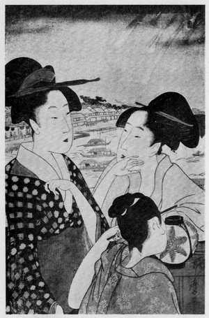 Kitagawa Utamaro: （花火） - Ritsumeikan University