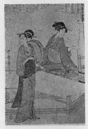 Kitagawa Utamaro: 「女織蚕手業草 十一」 - Ritsumeikan University