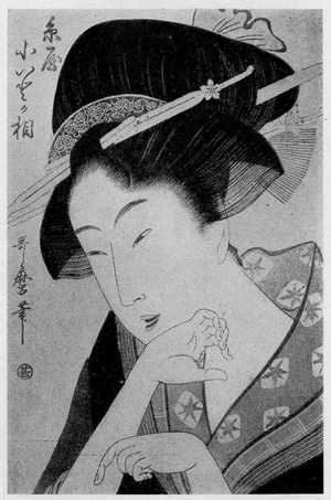 Kitagawa Utamaro: 「糸屋小いとの相」 - Ritsumeikan University