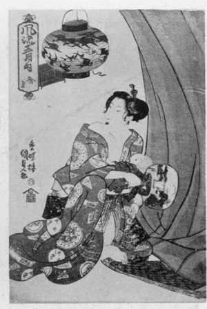 Japanese Print "「風流十二月ノ内」" by Utagawa Kunisada, 歌川国貞 (国貞〈1〉)