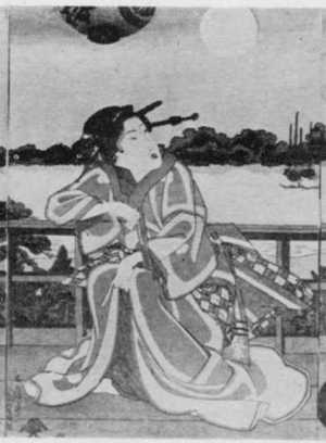 Utagawa Kunisada: 「深川新地の月 中」 - Ritsumeikan University