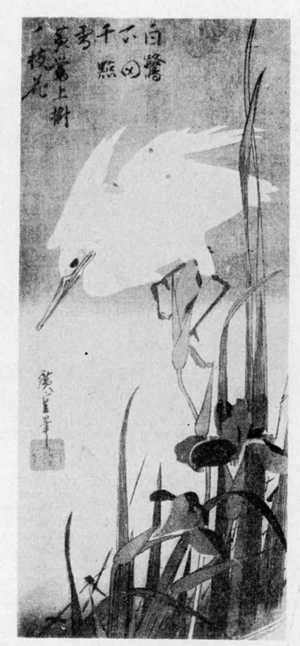 Utagawa Hiroshige: （あやめに白鷺） - Ritsumeikan University