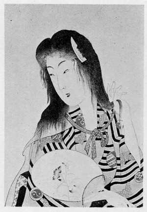 Japanese Print "（真美人 洗髪）" by Toyohara Chikanobu, 豊原周延 (周延)