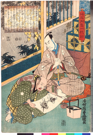 Utagawa Kunisada: 「誠忠大星一代話」「十一」 - Ritsumeikan University