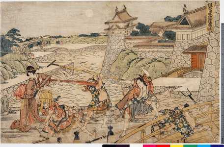 Katsushika Hokusai: 「仮名手本忠臣蔵 三段目」 - Ritsumeikan University