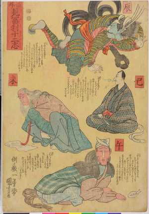 Utagawa Kuniyoshi: 「道外 見富利十二志」 - Ritsumeikan University
