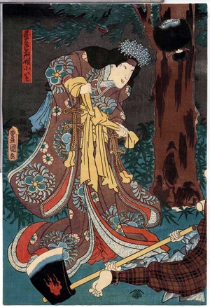 Utagawa Kunisada: 「民左衛門娘小いそ」 - Ritsumeikan University