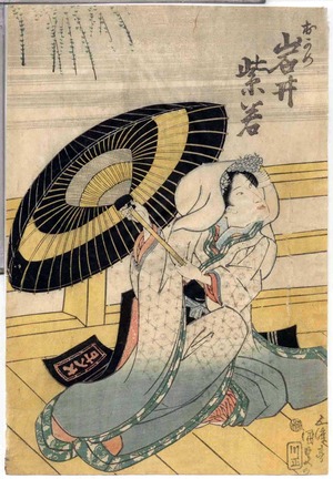 Utagawa Kunisada: 「おかめ 岩井紫若」 - Ritsumeikan University