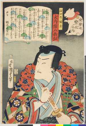 Utagawa Kunisada II: 「金華七変化の内」「山口の城主大内権介義弘」 - Ritsumeikan University