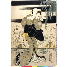 日本版画 "「小むめ 中村大吉」" 由 Utagawa Kunisada, 歌川国貞 (国貞〈1〉) 创作