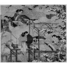 Unknown, 無款 (−)创作的日本版画《（機織図）》