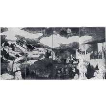 Unknown, 無款 (−)创作的日本版画《（観能図）》