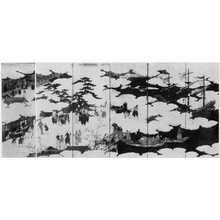 Japanese Print "（南蛮人来朝図）" by Unknown, 無款 (−)