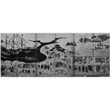 Japanese Print "（南蛮人来朝図）" by Unknown, 無款 (−)
