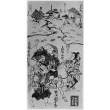 Unknown, 無款 ()による浮世絵「（市川団十郎 嵐喜代三郎と生島新五郎）」