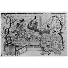 Japanese Print "（中之町）" by 政信