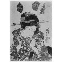 Japanese Print "「当世美人合」" by Utagawa Kunisada, 歌川国貞 (国貞〈1〉)