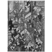 日本版画 "「中村座楽屋之図 ２」" 由 Utagawa Kunisada, 歌川国貞 (国貞〈1〉) 创作