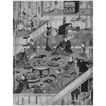 Utagawa Kunisada: 「中村座大人楽屋當振舞図 ２」 - Ritsumeikan University