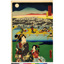 Utagawa Kunisada: 「東海道 京都名所之内」「四条河原」 - Ritsumeikan University