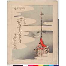 Unknown, 無款 (無款)による浮世絵「「平安 諸大家名所画譜」」