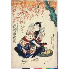 Utagawa Kunisada, 歌川国貞 (国貞〈1〉)による浮世絵「「土左衛門伝吉 市川海老蔵」」