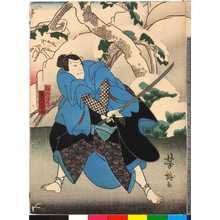 Japanischer Druck "「飯沼勝五郎 実川延三郎」" von Utagawa Yoshitaki, 歌川芳滝 (芳滝)