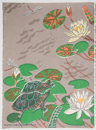 Oda Mayumi: In The Pond Diptych (27/50) - Robyn Buntin of Honolulu ...