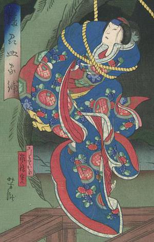 Japanese Print "Kabuki Scene" by Utagawa Yoshitaki, 歌川芳滝 (Yoshitaki)