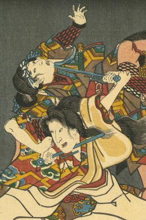 Utagawa Kunisada II, 二代歌川国貞 (Utagawa Kunisada II)による浮世絵「A Modern Pictorial Version of the Buddha's Eight-fold Path」