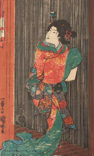 Utagawa Kuniyoshi: Night Rain at the Hunting Ground - Robyn Buntin of Honolulu