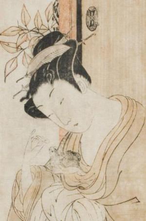 Isoda Koryusai: Woman Feeding a Mouse - Robyn Buntin of Honolulu