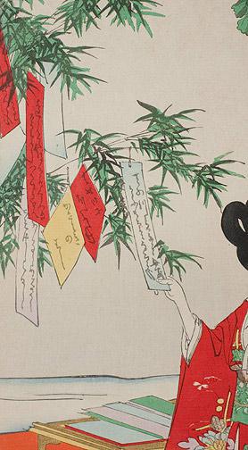 豊原周延: Tanabata at Chiyoda Palace - Robyn Buntin of Honolulu