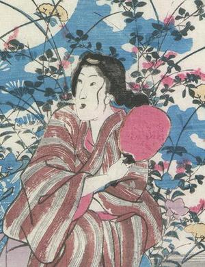Utagawa Yoshikazu: A Beauty with Autumn Flowers - Robyn Buntin of Honolulu
