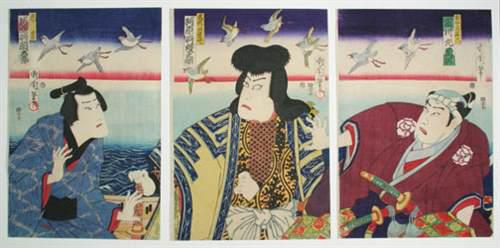 Toyohara Kunichika: Kabuki Scene - Robyn Buntin of Honolulu