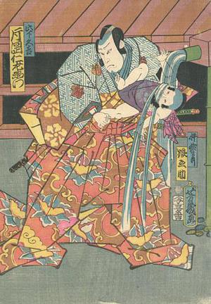 Ochiai Yoshiiku: Kabuki Scene - Robyn Buntin of Honolulu
