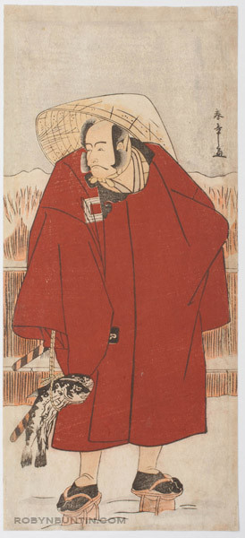 Katsukawa Shunsho, 勝川春章 (Katsukawa Shunsho)による浮世絵「Ichikawa Danjuro V as Akagaki Genzo」