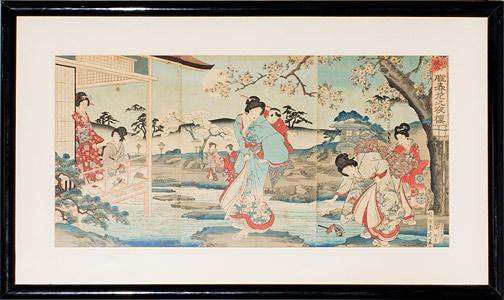 Toyohara Chikanobu: In the Garden - Robyn Buntin of Honolulu