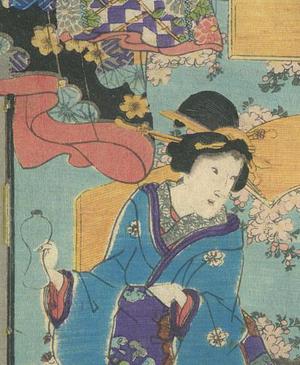 Utagawa Kunisada II: Tale of Genji, Chapter 11 - Robyn Buntin of Honolulu