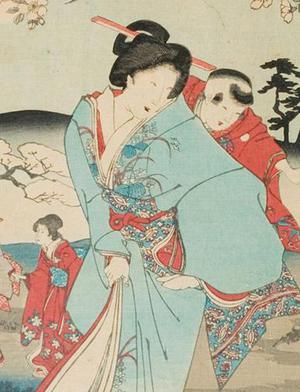 Toyohara Chikanobu: In the Garden - Robyn Buntin of Honolulu