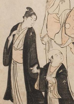 鳥居清長: Courtesan with Attendants - Robyn Buntin of Honolulu