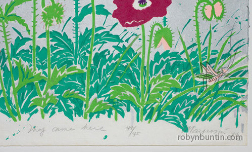 Oda Mayumi: In The Garden, They Came Here (44/45) Diptych - Robyn Buntin of Honolulu
