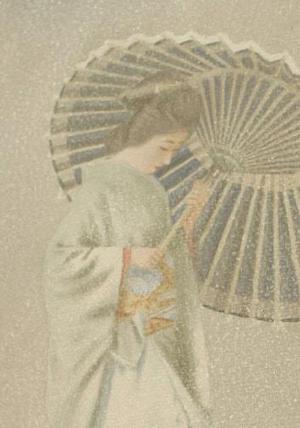 Japanese Print "Hatsuya (New Snow)" by Unknown, 無款 ()