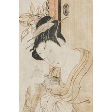 Isoda Koryusai: Woman Feeding a Mouse - Robyn Buntin of Honolulu