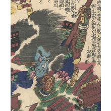 Japanese Print "Death of Kyuzo" by Utagawa Kuniyoshi, 歌川国芳 (Utagawa Kuniyoshi)